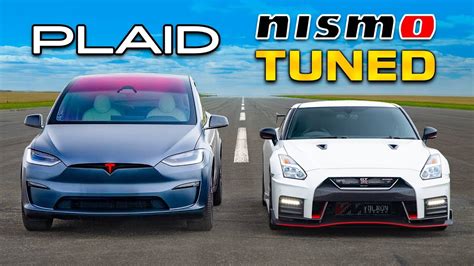 Modifiyeli NISMO GT R Tesla Plaid e karşı DRAG YARIŞI YouTube