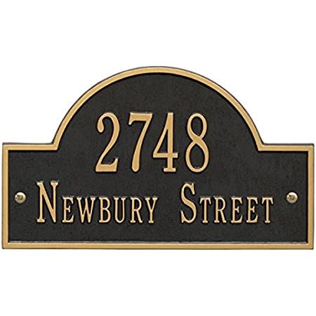 Amazon Personalized Cast Metal Address Plaque The Providence