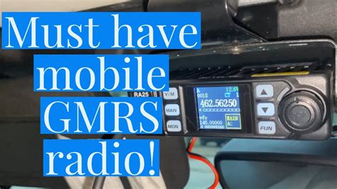 Mobile GMRS Radio By Retevis YouTube