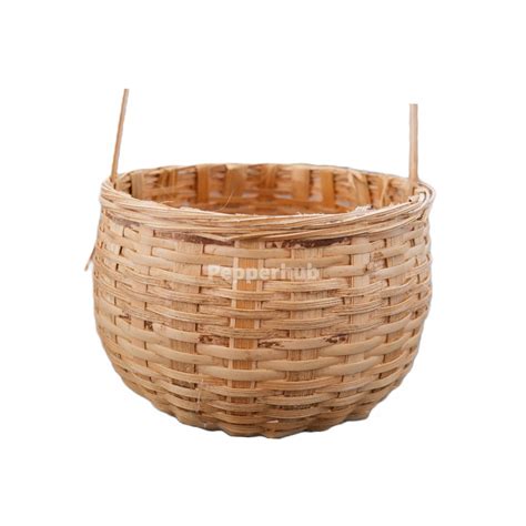 Mini Bamboo Handle Basket/ Bamboo Fruit Basket | PepperHub