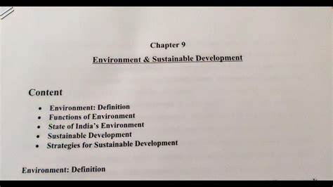 Cbse Class 12 Indian Economic Development Notes Environment And Sustainable Development