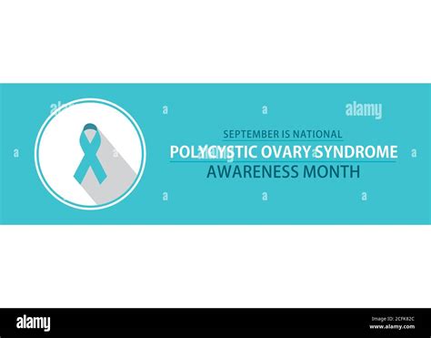 Vector Illustration Of Polycystic Ovary Syndrome Awareness Month Poster