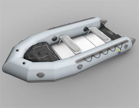 Inflatable Zodiac Boat 3d 3ds