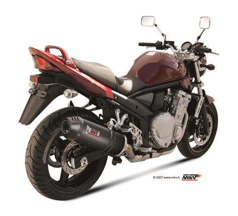 Escape Suzuki Gsf Bandit Mivv Oval Carbono Con Tapa De Carbono S