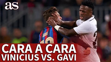 Barcelona Real Madrid Caliente Cara A Cara Entre Vinicius Jr Y Gavi