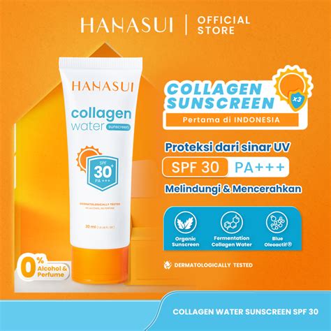 Jual Hanasui Collagen Water Sunscreen Spf Pa Shopee Indonesia