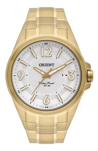 Reloj De Pulsera Orient Dourado Mgss1119 Para Hombre Color Dorado