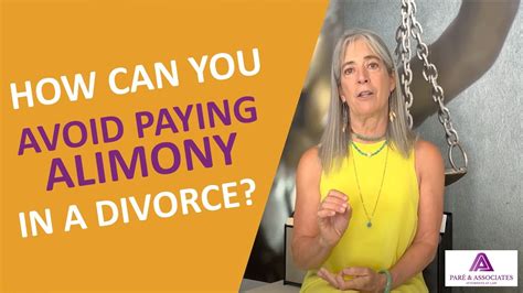 How You Can Avoid Paying Alimony In A Divorce YouTube