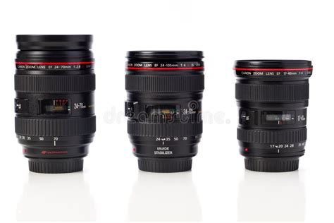 Canon zoom lenses editorial stock image. Image of glass - 18965669