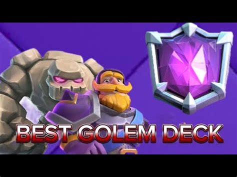 New Best Golem Deck Clash Royale Youtube