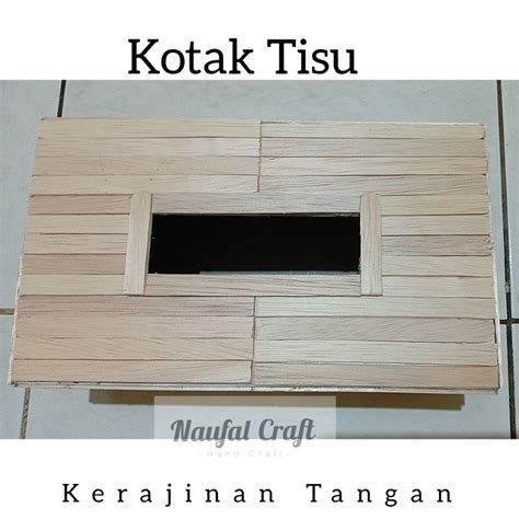 Jual Kerajinan Tangan Kotak Tisu Dari Stik Es Krim Shopee Indonesia