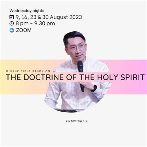 The Doctrine Of The Holy Spirit Church Of Praise Johor Bahru