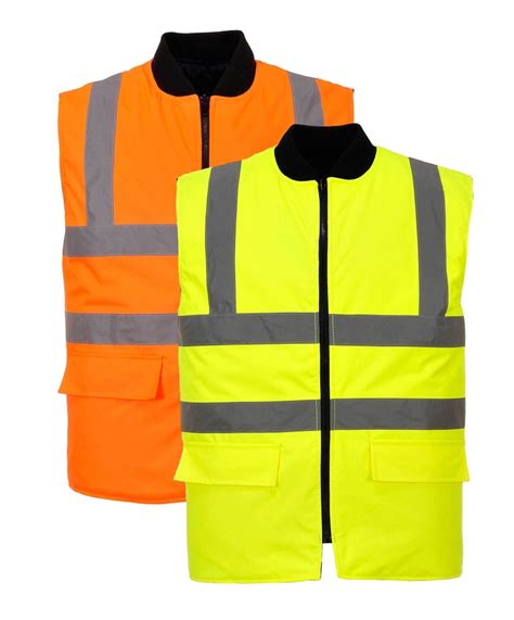 Portwest Hi Vis Reversible Bodywarmer S Global Work Wear