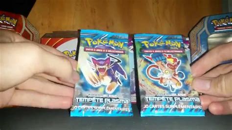 Ouverture de 2 boosters Pokemon N B Tempête Plasma Retour vers le