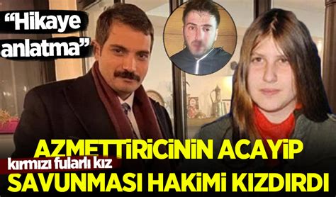 Sinan Ateş cinayetinin azmettiricisinin kırmızı fularlı kız savunması