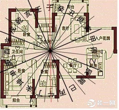 户型风水分析案例 房子户型风水图解 家居风水 装一网