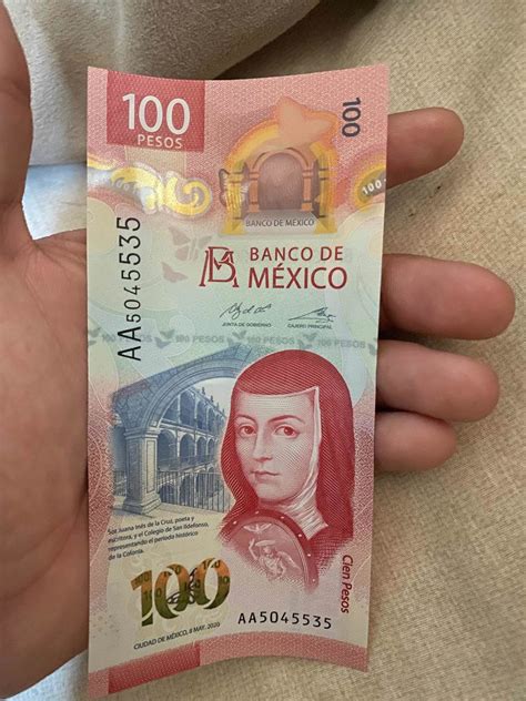 Billete Pesos Mexicano Aa De Las Primeras Series Mercado Libre