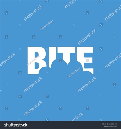 Bite Letter With Logo Design Illustration Bite Royalty Free Stock