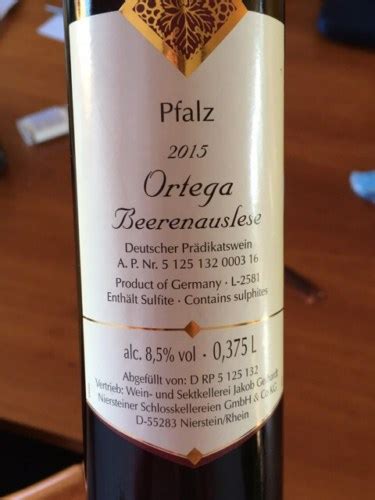 Jakob Gerhardt Ortega Beerenauslese Vivino US