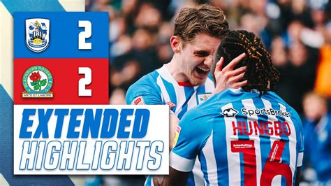 Extended Highlights Huddersfield Town Blackburn Rovers Youtube