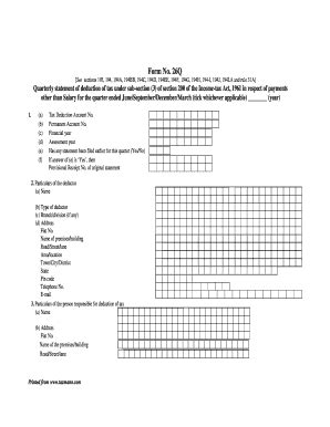 Form 26q Pdf - Fill and Sign Printable Template Online