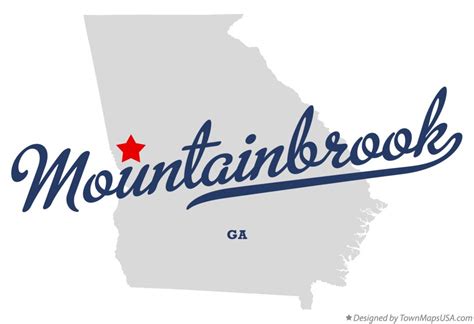 Map of Mountainbrook, GA, Georgia