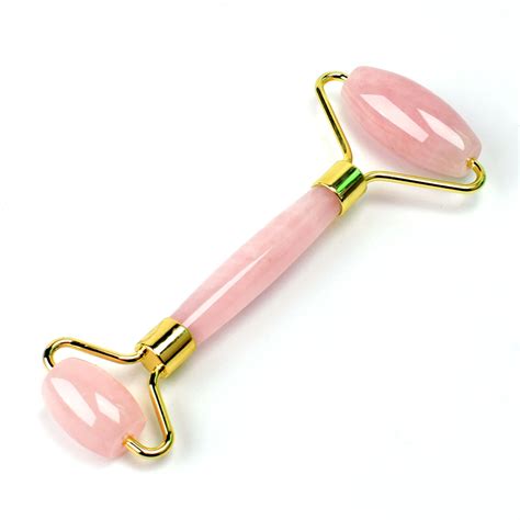 Upgrade Silent Jade Roller Massager For Face Rose Quartz Rollers Pink