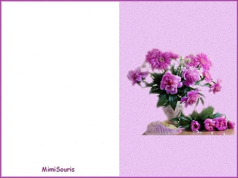 Carte Imprimer Fleurs