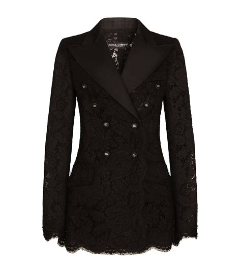 Womens Dolce And Gabbana Multi Lace Double Breasted Blazer Harrods