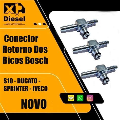 Conector Retorno Dos Bicos Bosch S10 Ducato Master Sprinter