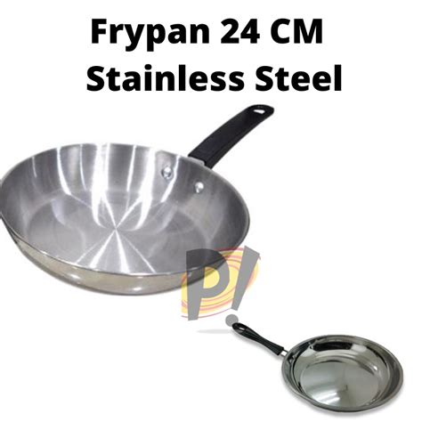 Jual WAJAN TEFLON FRY PAN STAINLESS 26 CM FRY PAN STAINLESS 555