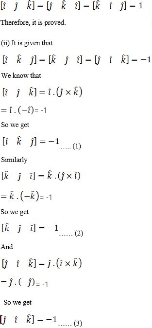 Prove That I [i J K] [j K I] [k I J] 1 Ii [i J K] [k J I] [j I K] 1 Sarthaks