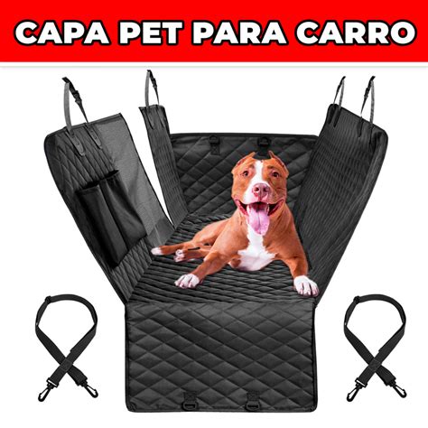 Capa Protetora Pet Impermeável Banco de Carro Traseiro Cão Gato