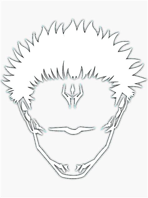 Jujutsu Kaisen Sukuna Tattoo Neon Sticker For Sale By Holyelkin