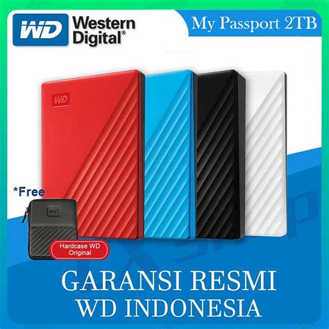 Jual Wd My Passport New Model 1tb2tb Hdd Hardisk External Shopee Indonesia