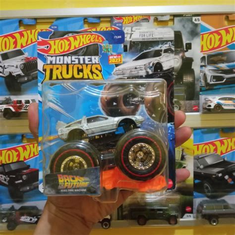 Jual Hot Wheels Monster Trucks Back To The Future Iced Time Machine