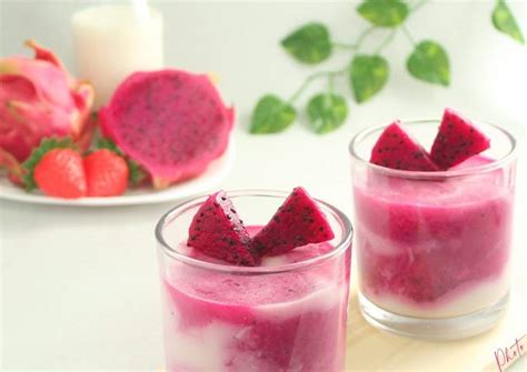 Resep Puding Buah Naga Strawberry Oleh Riska Rahayu Cookpad