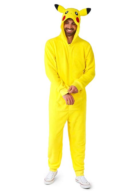 Pokémon Adult Pikachu Costume Onesie Pokémon Costumes