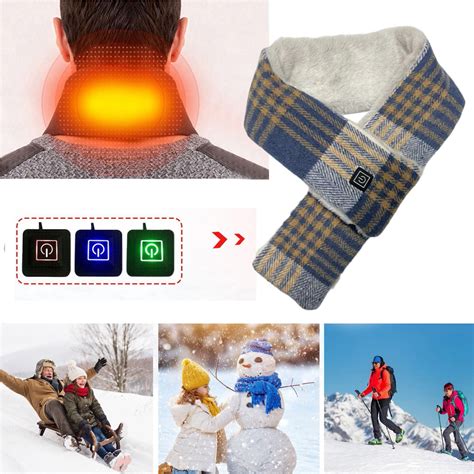 Intelligent Heating Scarf Heating Neck Grid Foot Hot Pad Resistance ...