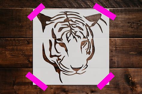 Tiger Stencil, Reusable Tiger Stencil, Art Stencil, DIY Craft Stencil ...