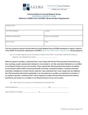 Fillable Online University Of California Deferral Request Form Fax