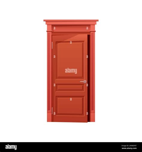 Animated Cracked Open Door Home Entrance Door Wooden Front Door