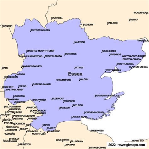 Essex County Boundaries Map