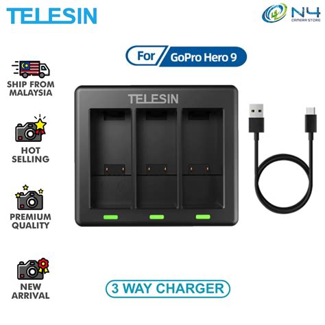 Telesin Way Battery Charger Gp Bcg For Gopro Hero Hero