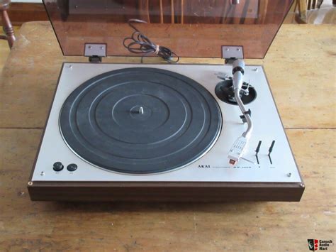 Vintage Akai Ap Semi Automatic Belt Drive Wood Plinth Turntable