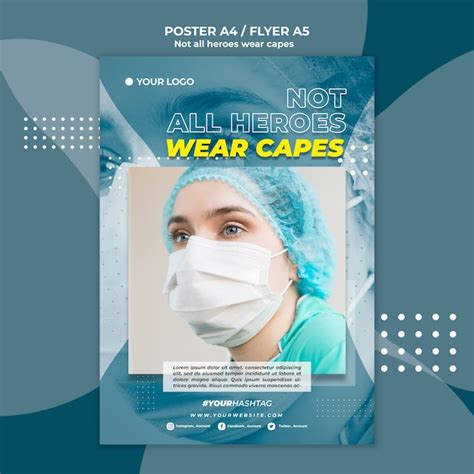 Free Psd Doctor At The Hospital Poster Template