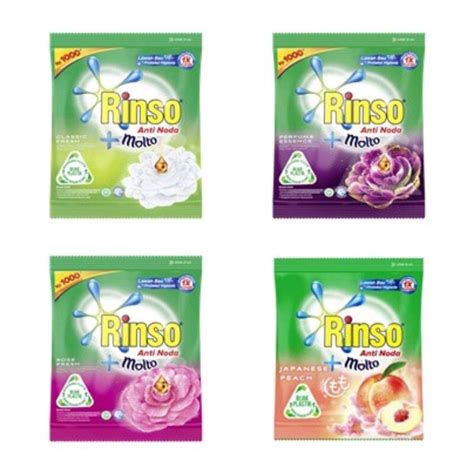 RINSO MOLTO Detergent Detergen Deterjen Bubuk Renceng 1000 Kemasan