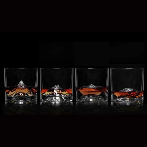 The Peaks Crystal Whiskey Glasses Set Of Crown Fox Boutique