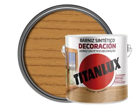 Barniz Alqu Dico Interior Exterior Titanlux Roble Brillante