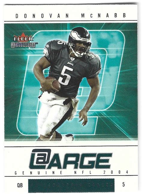 DONOVAN MCNABB 2004 FLEER GENUINE LARGE EAGLES SYRACUSE ORANGE S3 EBay